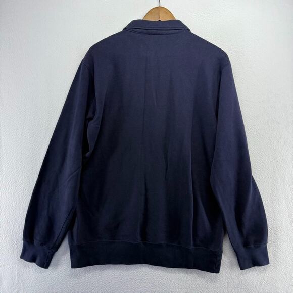 Vintage Mossimo Sweater Men's Medium Blue 1/4 Zip Pullover Skater Surfer 90s y2k - Picture 9 of 10